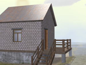 security post 3D 모델