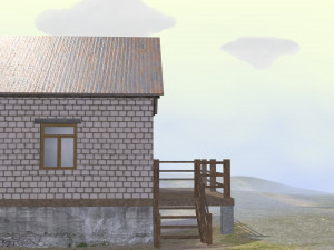 security post 3D-Modell