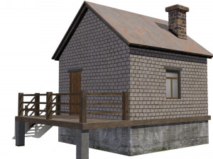 security post 3D-Modell