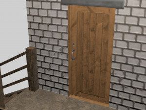 security post 3D-Modell