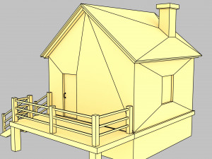 security post 3D-Modell