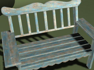 bench 3D मॉडल