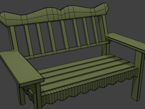 bench 3D मॉडल