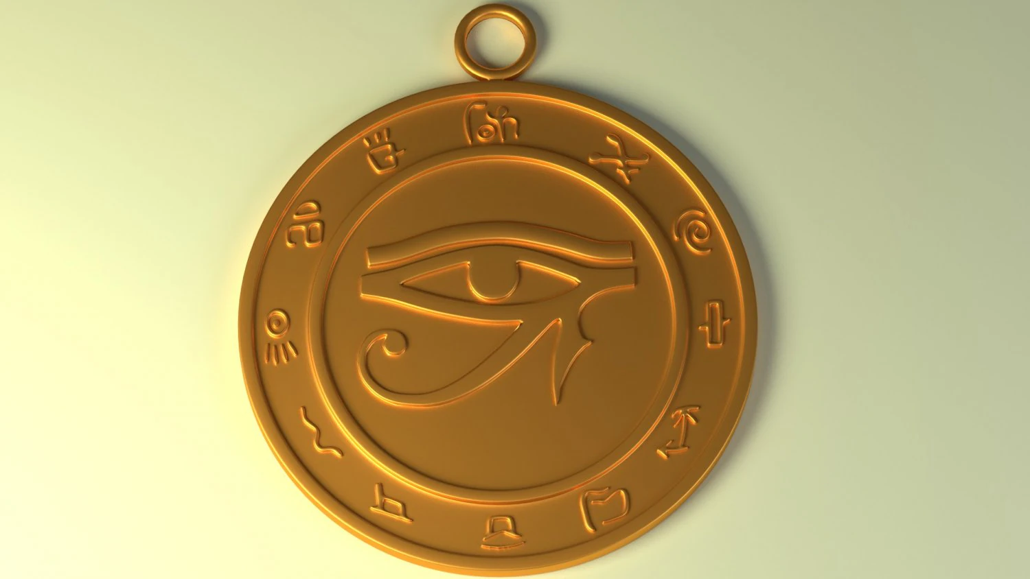 talisman eye of ra 3D Model .c4d .max .obj .3ds .fbx .stl .blend 