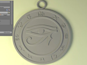 talisman eye of ra 3D Model