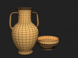 ceramic jug and bowl 3Dモデル