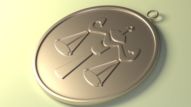 libra zodac pendant 3D Принт Модель .c4d .max .obj .3ds .fbx .stl .blend 