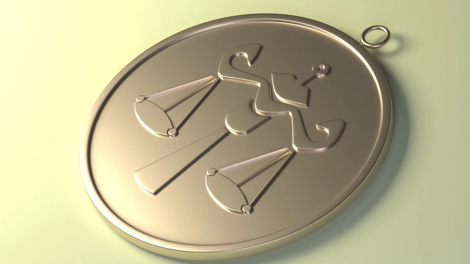 libra zodac pendant 3D Print Model .c4d .max .obj .3ds .fbx .stl .blend 