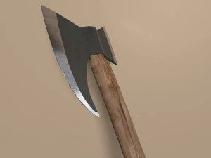 전투 도끼 로우 폴리 3D 모델