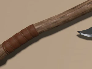 전투 도끼 로우 폴리 3D 모델