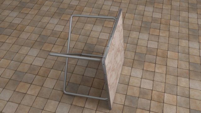 70s style dining table 3Dモデル .c4d .max .obj .3ds .fbx .stl .blend 