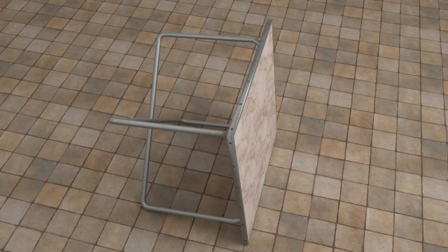 Mesa de jantar estilo anos 70 Modelo 3D .c4d .max .obj .3ds .fbx .stl .blend 