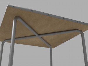70s style dining table 3Dモデル
