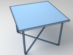 70s style dining table 3Dモデル