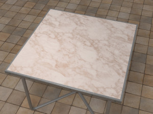 70s style dining table 3Dモデル