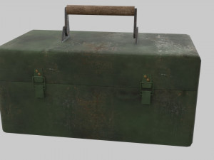 metal tool box Modèle 3D