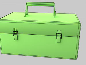 metal tool box Modèle 3D