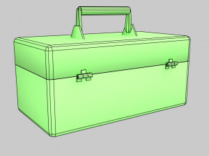 metal tool box Modèle 3D