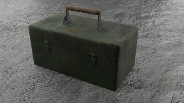 metal tool box Modèle 3D .c4d .max .obj .3ds .fbx .stl .blend 