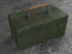 metal tool box Modèle 3D