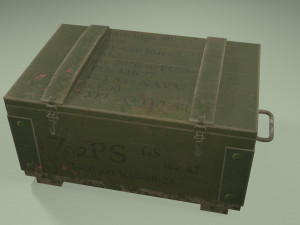 military box game ready 3D Модель