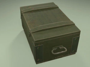 military box game ready 3D Model