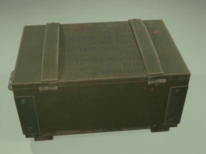 military box game ready 3D Model