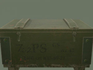 military box game ready 3D Model