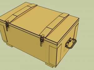 military box game ready 3D Model