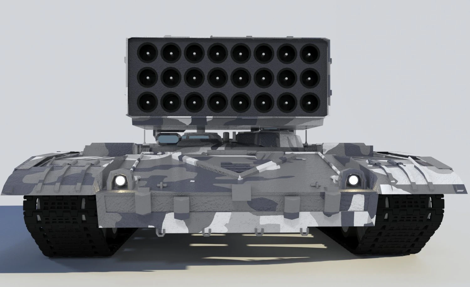 3d heavy fire-throwing system buratino 3D Model .c4d .max .obj .3ds .fbx .stl .blend 