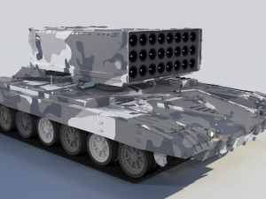 3d heavy fire-throwing system buratino Modelo 3D