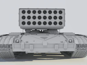 3d heavy fire-throwing system buratino 3D Model