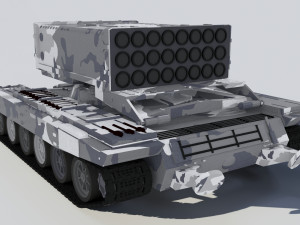3d heavy fire-throwing system buratino Modelo 3D
