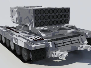 3d heavy fire-throwing system buratino 3D Model