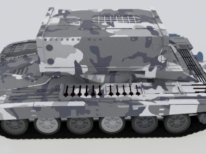 3d heavy fire-throwing system buratino 3D Model