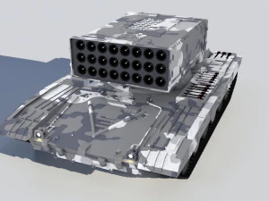 3d heavy fire-throwing system buratino 3D Model