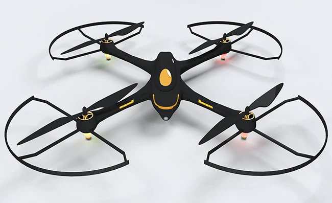quadcopter hubsan h501s x4 3D Model .c4d .max .obj .3ds .fbx .stl .blend 