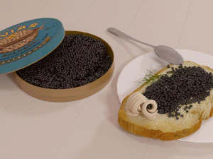 black caviar 3D Model