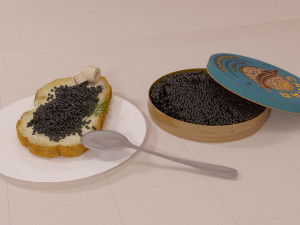 black caviar 3D मॉडल