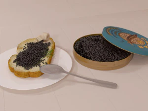 black caviar 3D Model