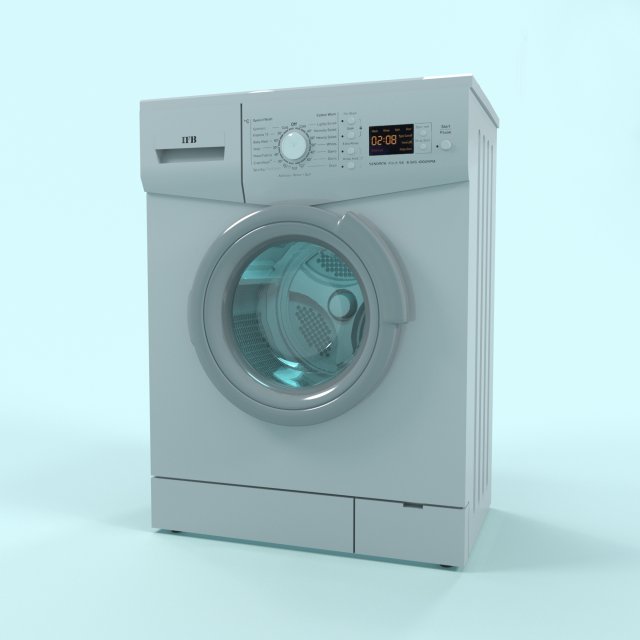 washing machine ifb 3D Модель .c4d .max .obj .3ds .fbx .stl .blend 