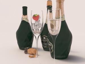 champagne mondoro 3D Model