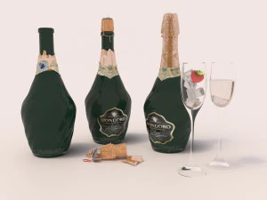 champagne mondoro 3D Model