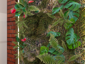 vegetal wall plant Modello 3D