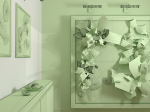 vegetal wall plant Modello 3D