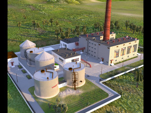 heating plant 3D Модель