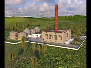 heating plant 3D Model