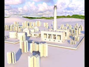 heating plant 3D Модель