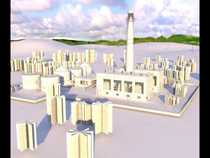 heating plant 3D Model