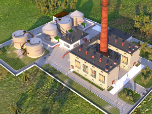 heating plant 3D Модель